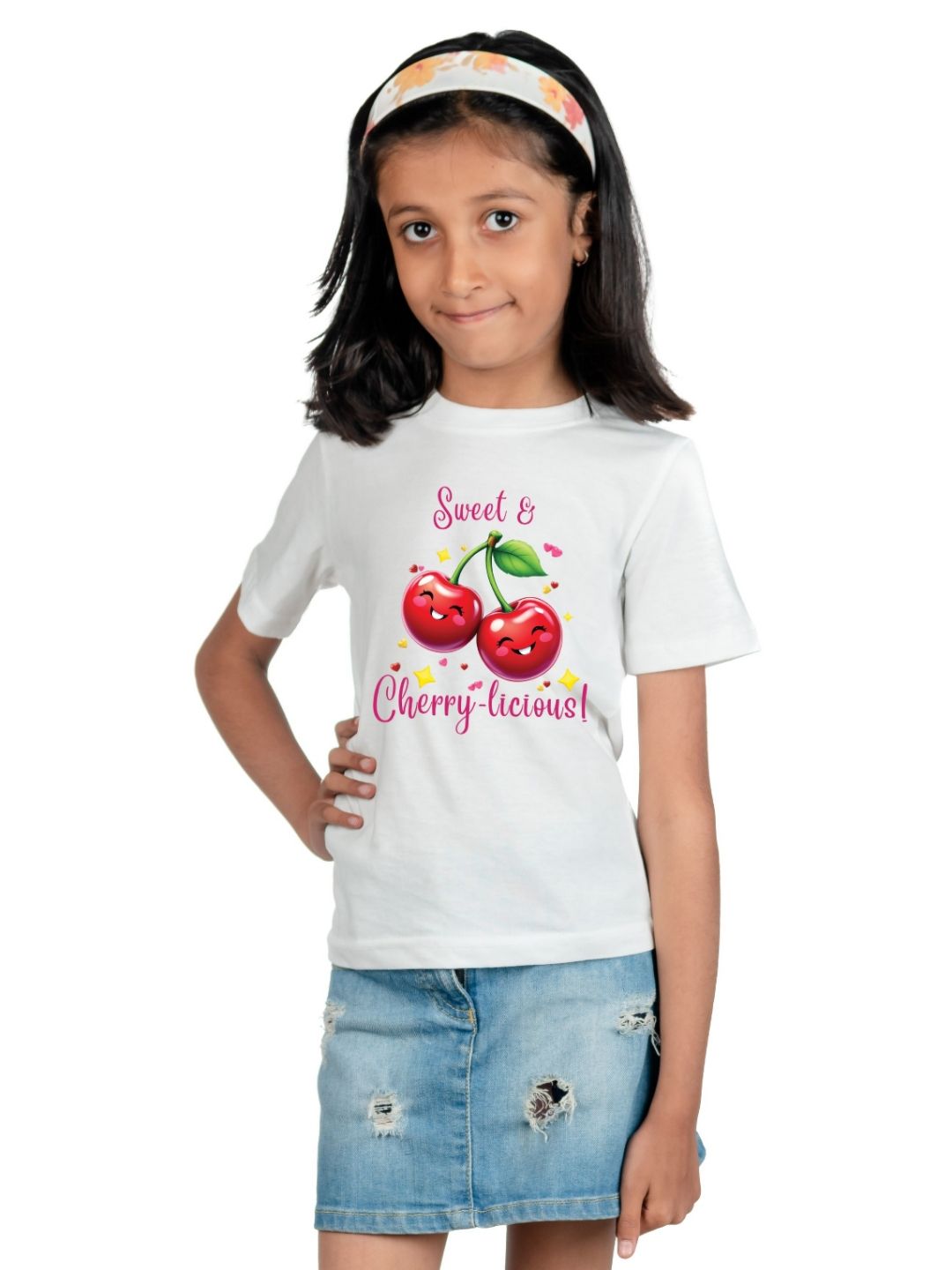 BAESD Girls Graphic Printed Round Neck Cotton T-shirt-picture-58