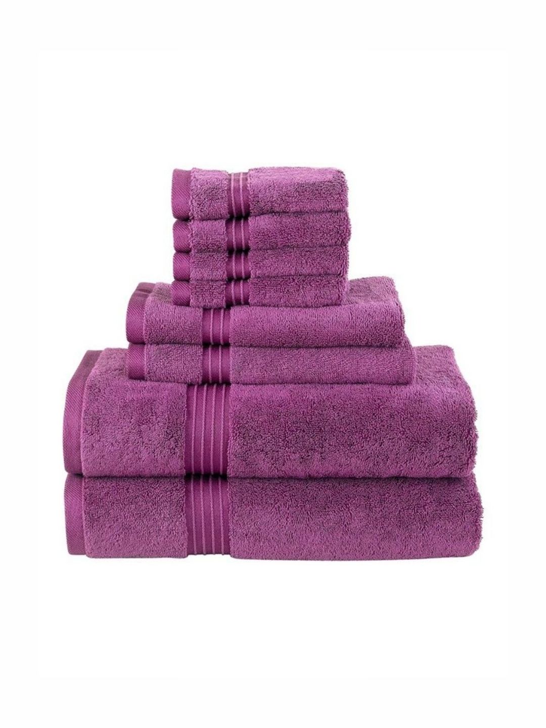 Status Pink 3 Pieces Pure Cotton 550 GSM Towel Set-image-47