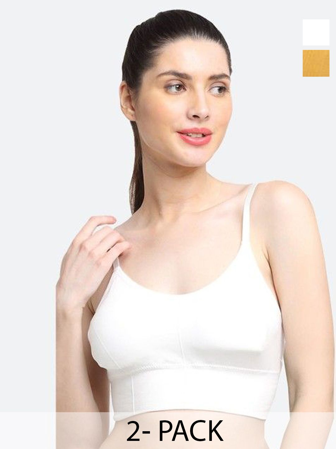 Taslar Pack Of 2 Full Coverage Rapid-Dry Non-Wired Seamless T-shirt Bra-picture-17