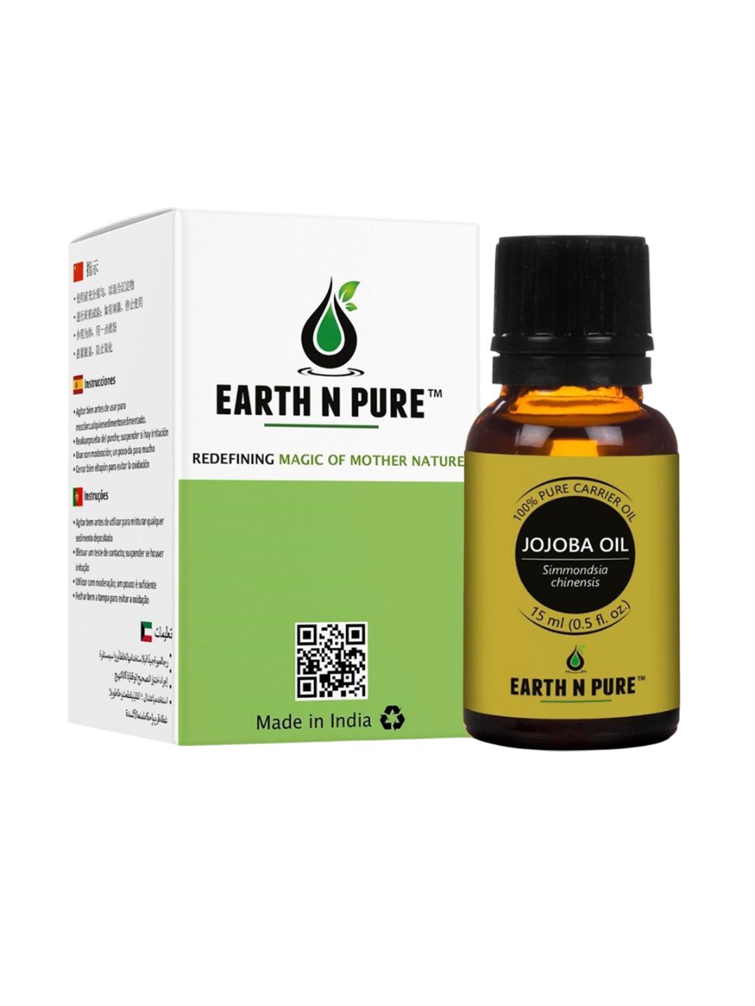 EARTH N PURE 100% Jojoba Carrier Oil Natural & Therapeutic Grade - 15 ml-picture-35