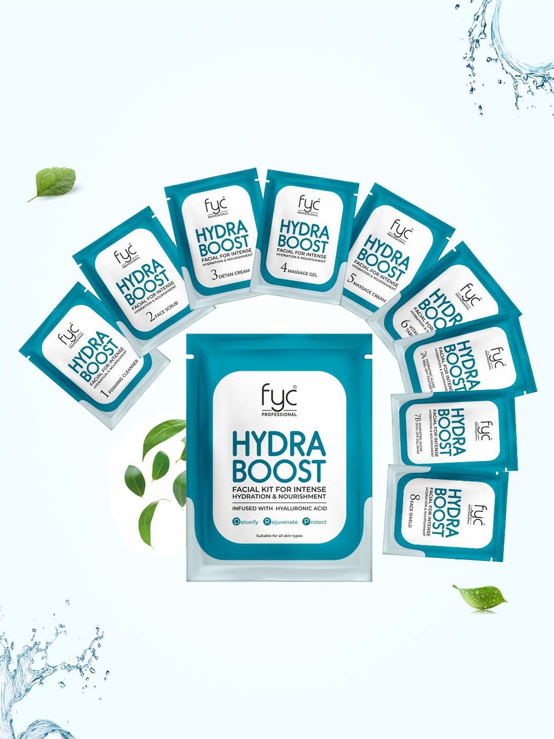 FYC Professional Set Of 2 Hydraboost Facial Kit For Hydration & Nourishment - 90 g each-image-25