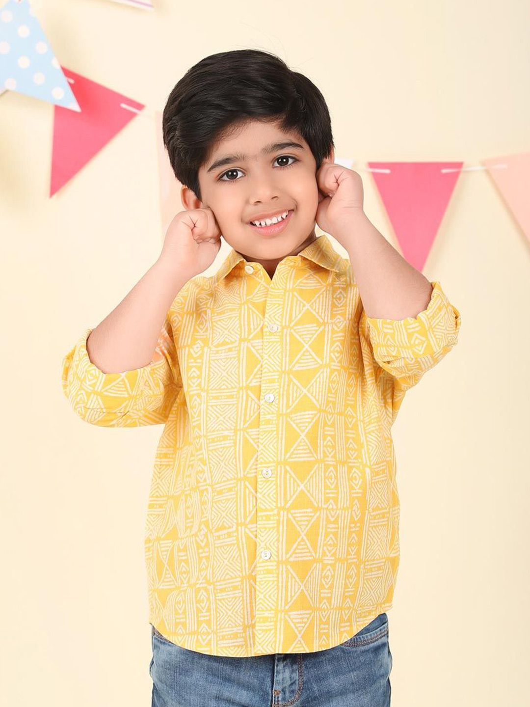 Fabindia Boys Opaque Printed Casual Shirt-picture-21