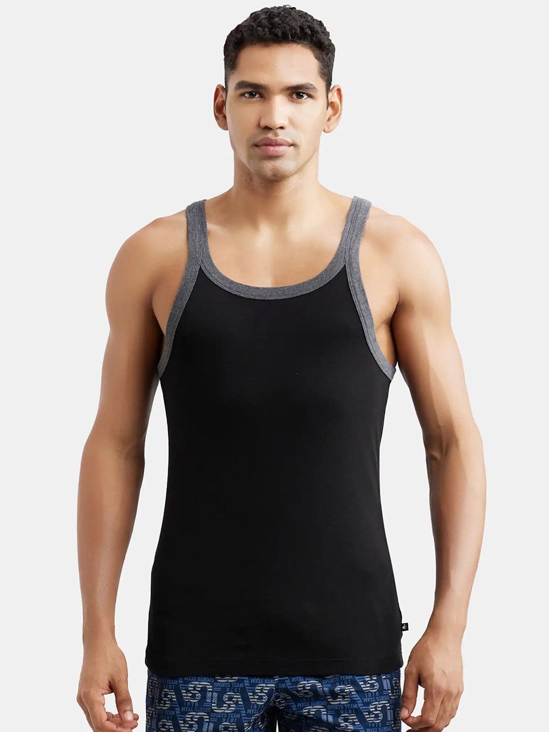 Jockey Men Super Combed Cotton Sleeveless Gym Vest US27-0105-BL-CH-picture-46