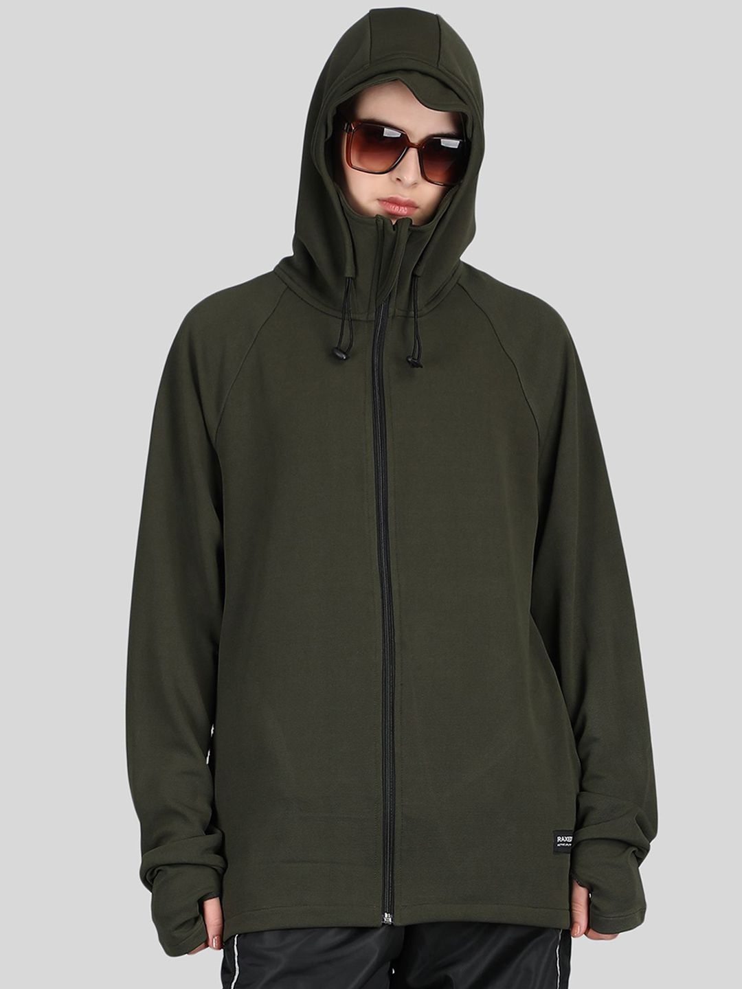 Raxedo Women Hooded Solid Casual Lightweight Bomber Jacket-picture-58