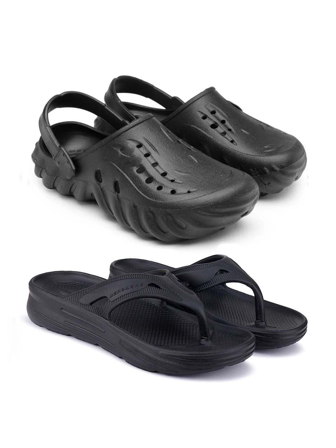 BERSACHE Men Pack Of 2 Clogs & Thong Flip-Flops-picture-14