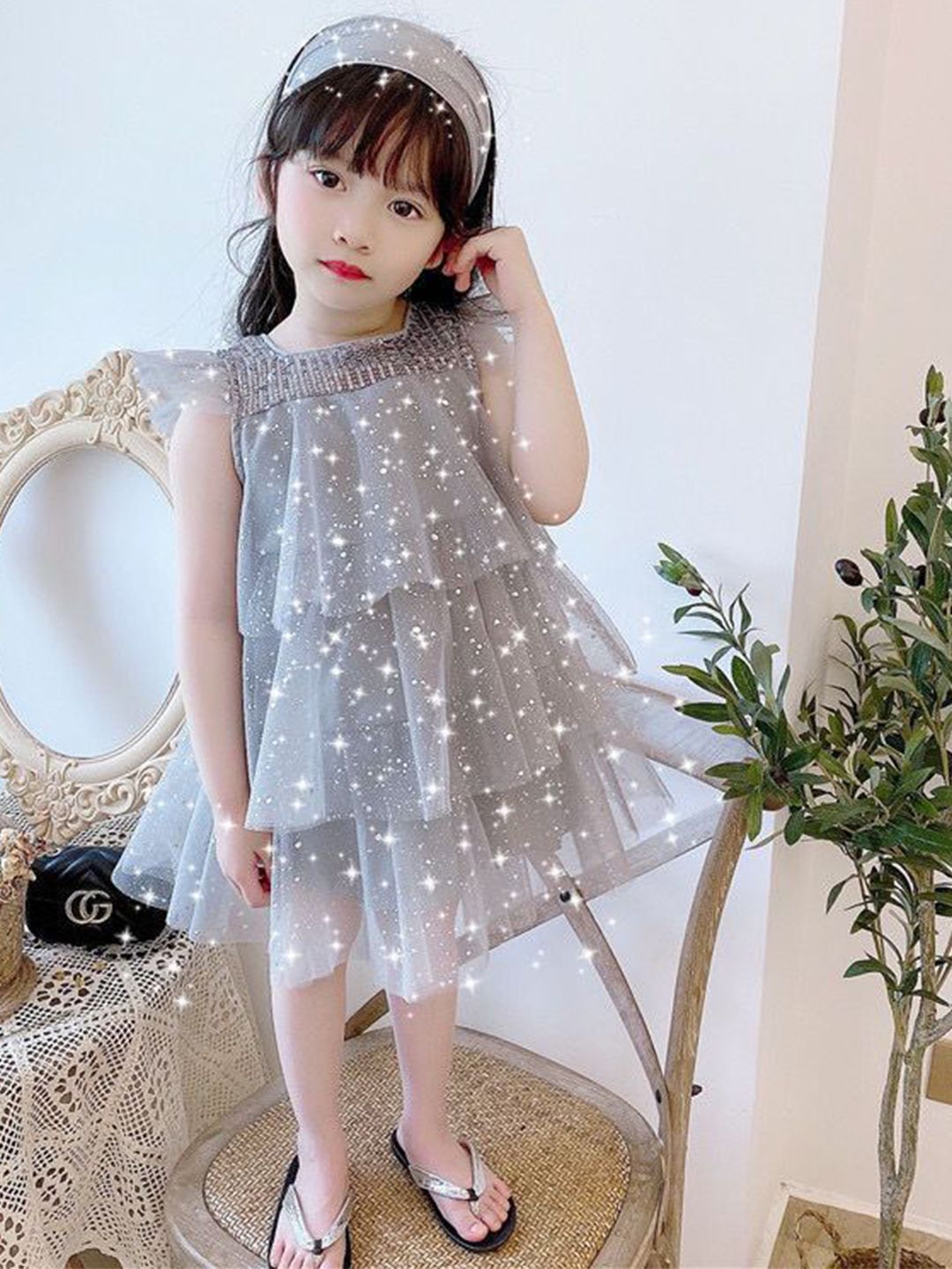YK Girls EmbellishedFit & Flare Dress-picture-50