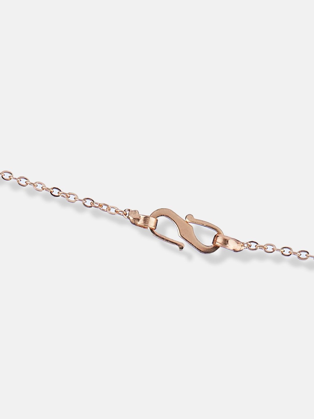 ATIBELLE  Rose Gold Plated Cubic Zirconia Studded Jewellery Set