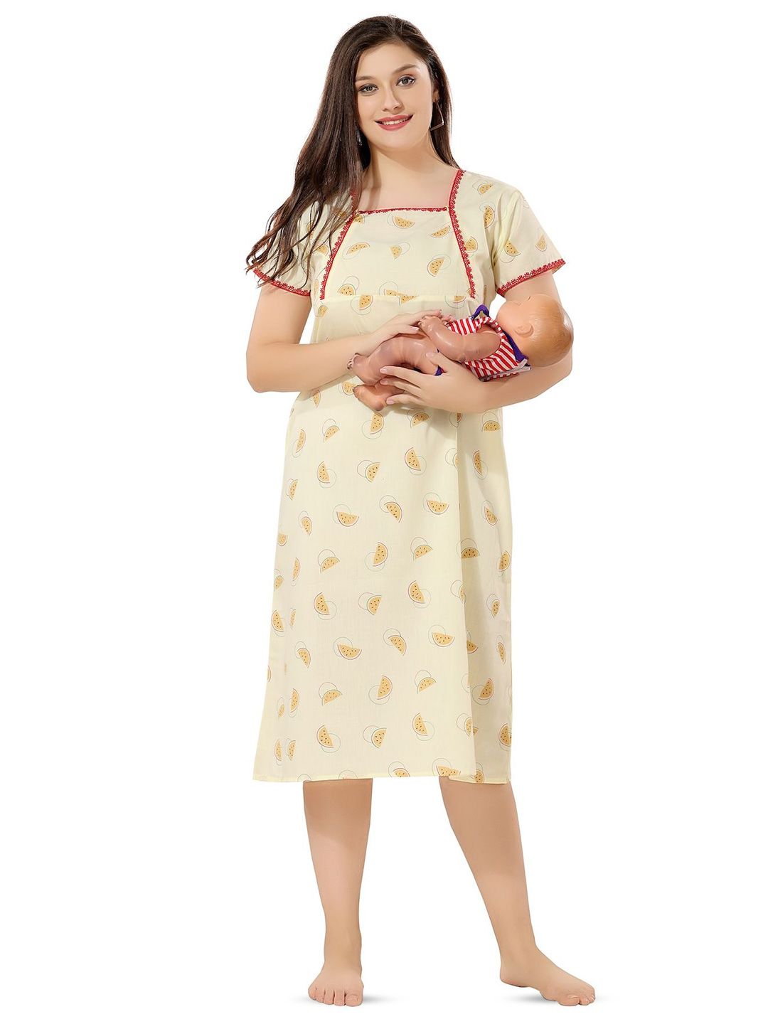 Piu Maternity Printed Nightdress-picture-15