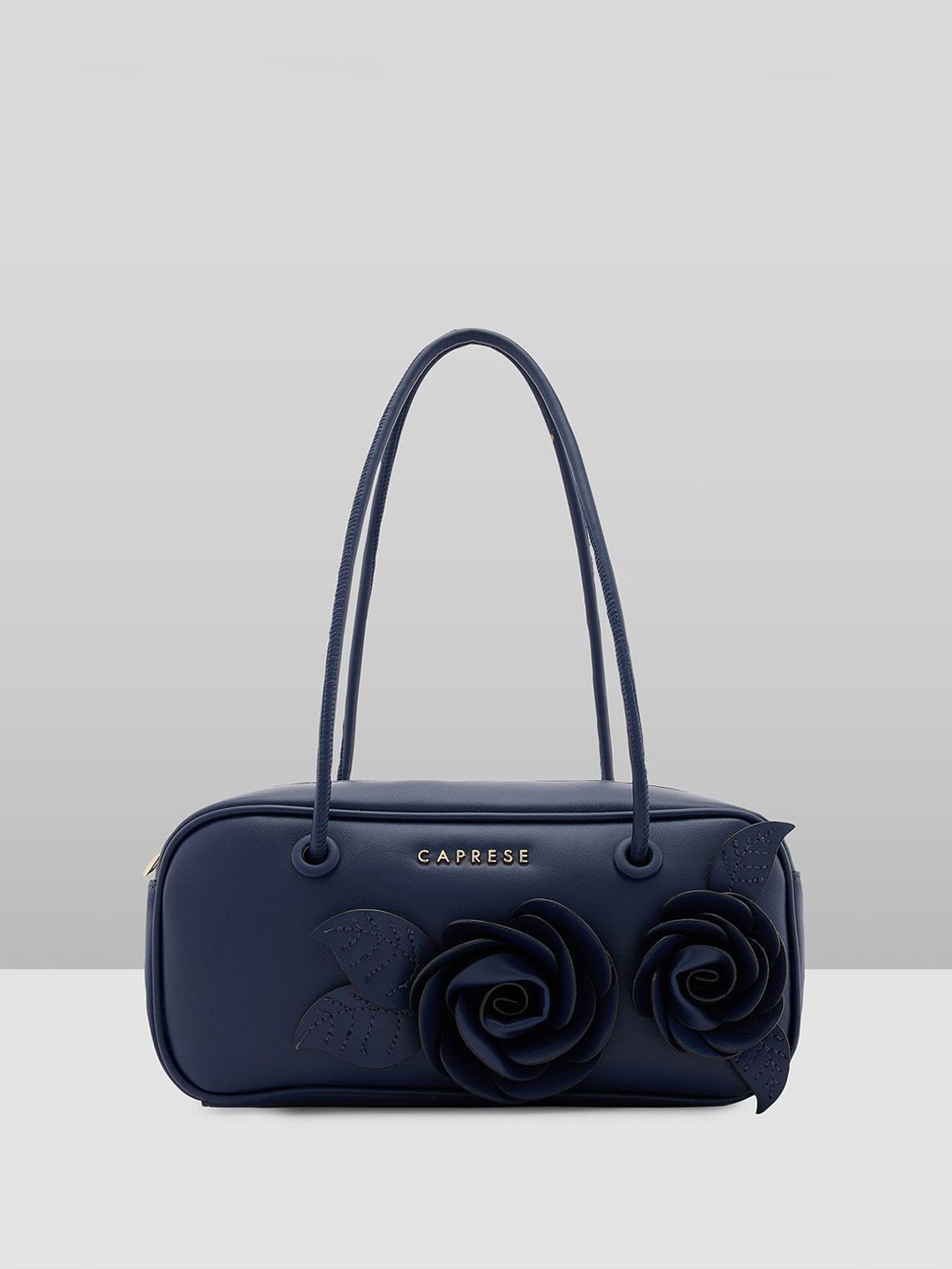 Caprese Bloom Women Navy Medium Baguette Bag-picture-25
