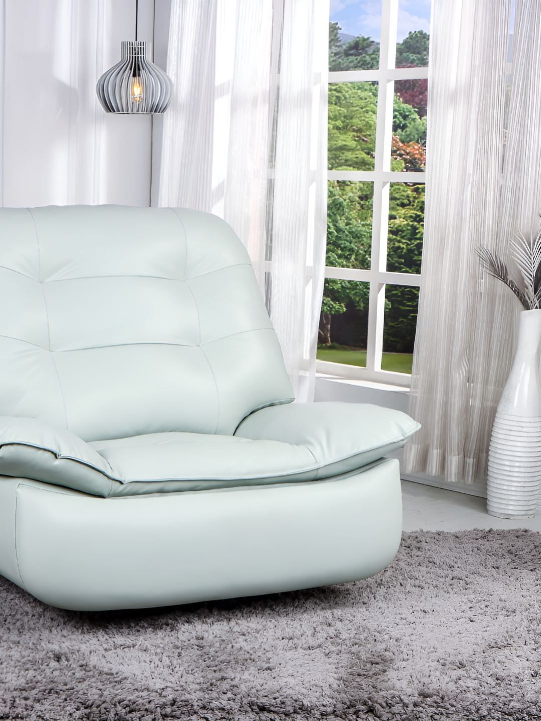 SOLIS Royale - The Desired Comfort Green Powered Swivel & Rocker 1 Seater Recliner
