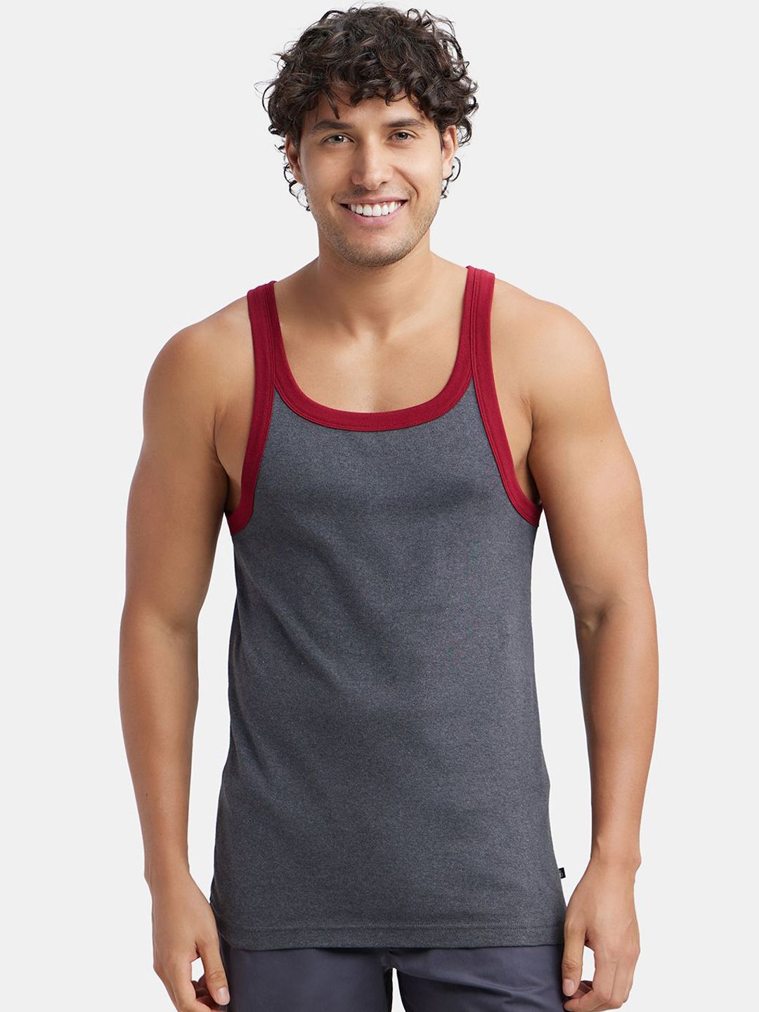Jockey Men Super Combed Cotton Ribbed Sleeveless Square Neck Gym-picture-10