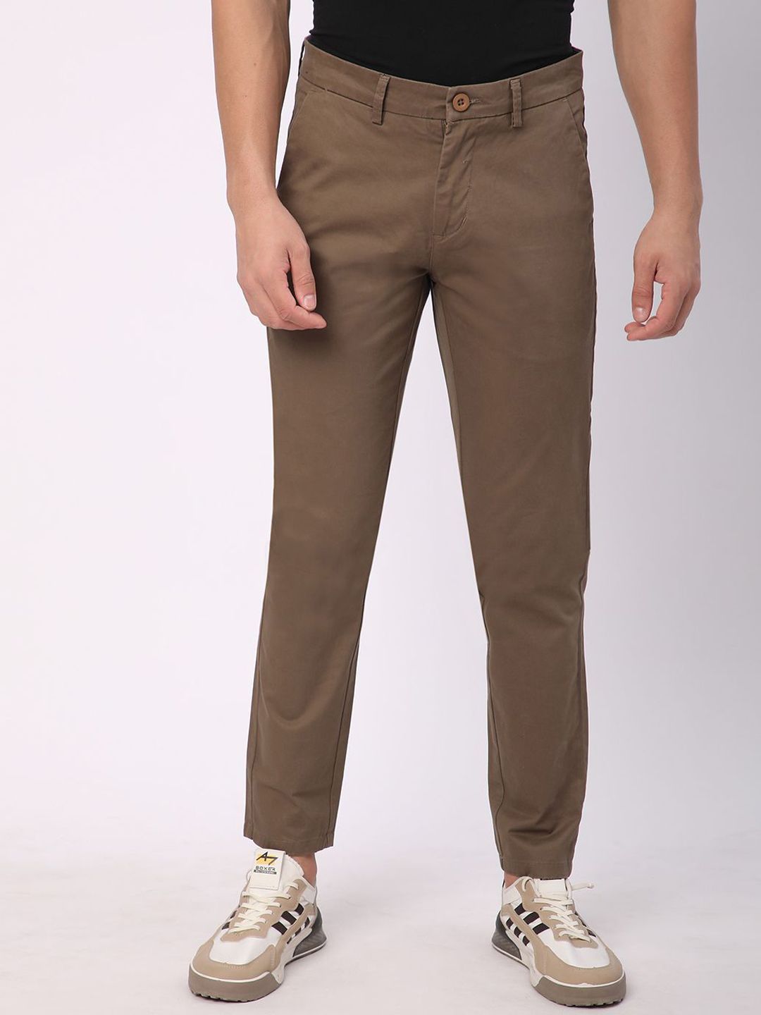 Stitch Hub Men Mid-Rise Slim Fit Chinos-picture-17