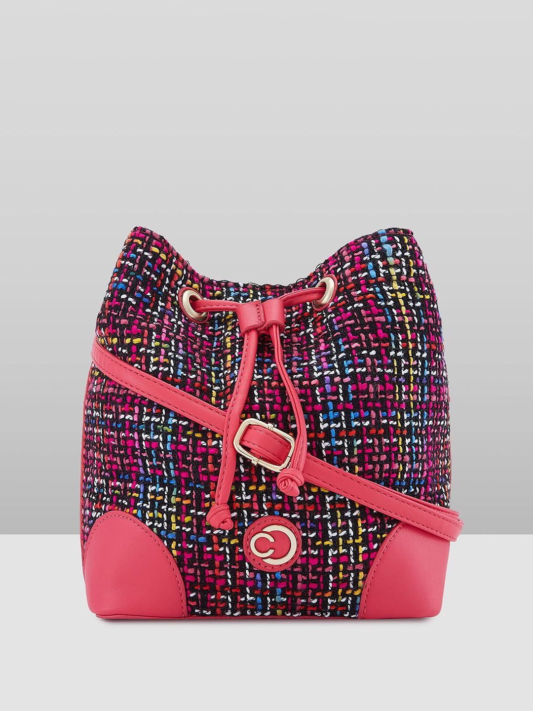 Caprese Harmonee Women Fuchsia Medium Sling Bag-picture-36