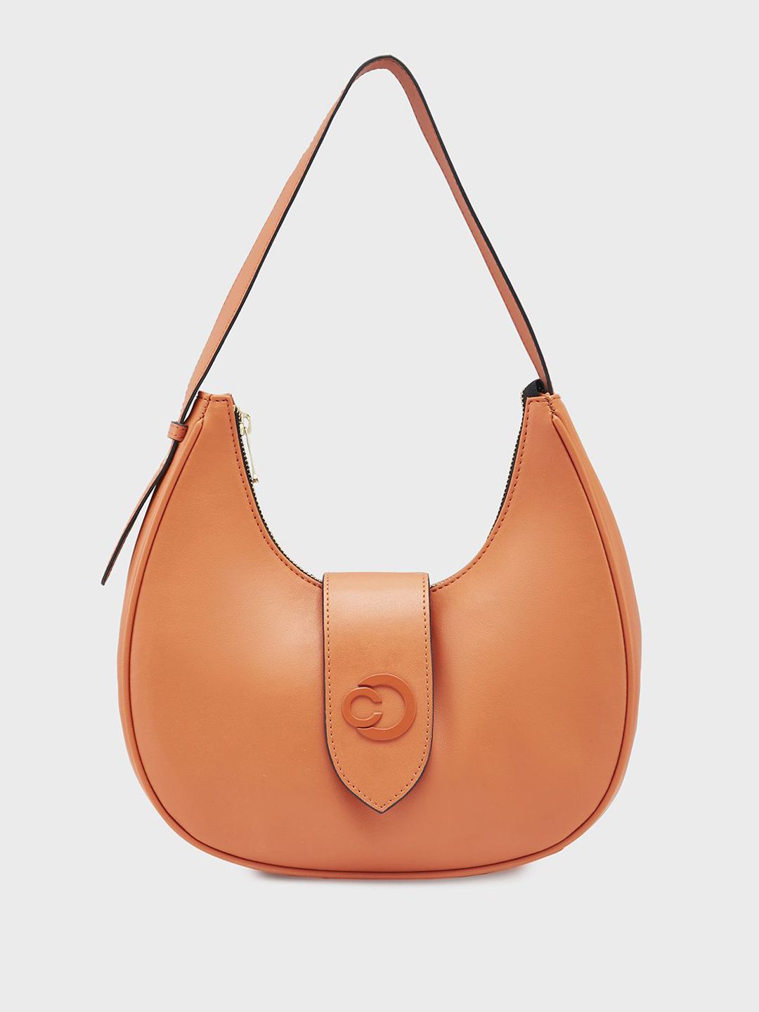 Caprese Women Solid Half Moon Leather Handheld Bag-picture-32