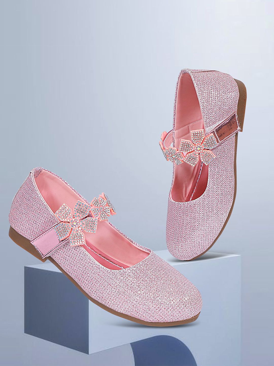 GNX Girls Round Toe Embellished Ballerinas-picture-15