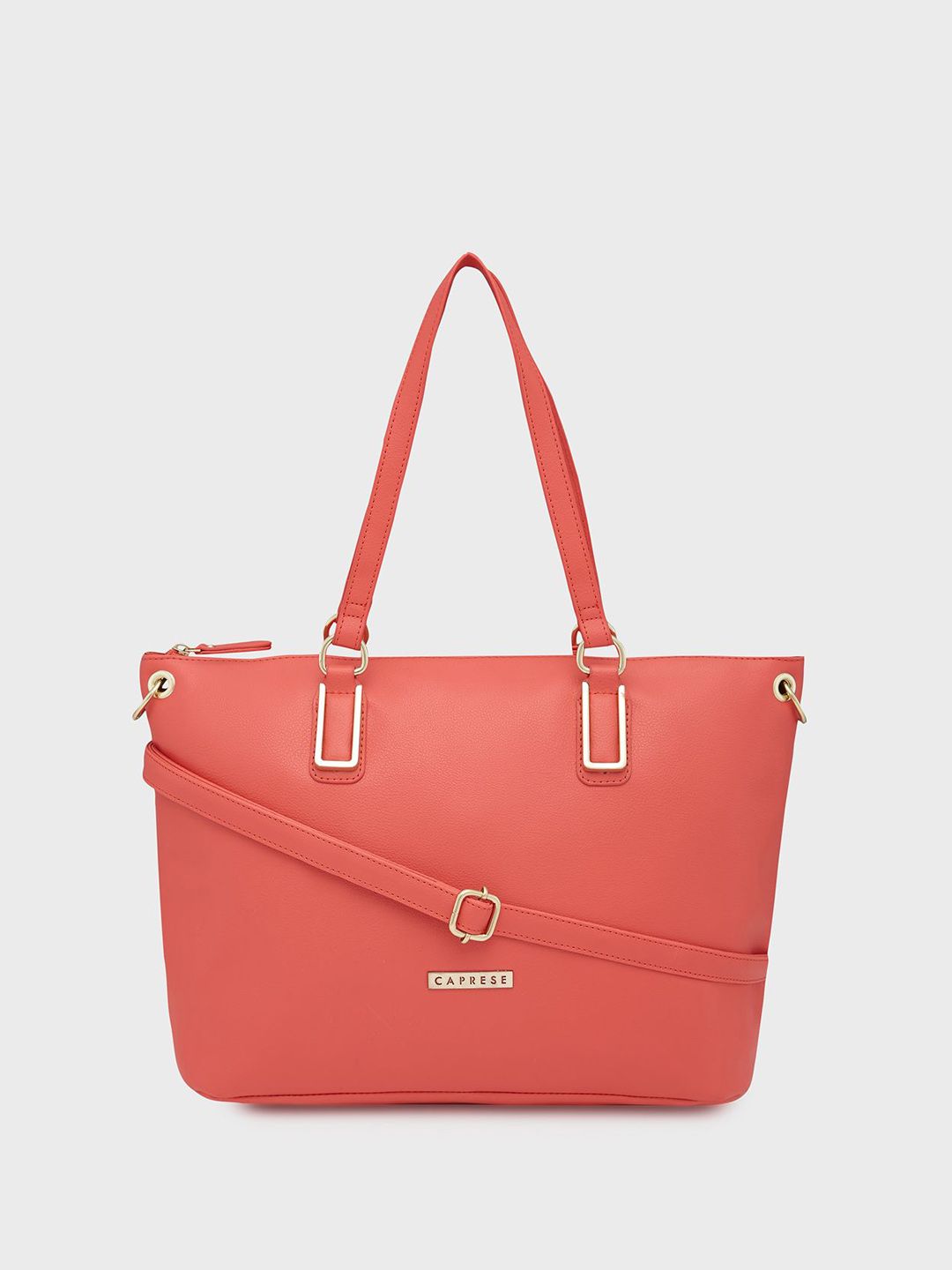 Caprese Women Solid Structured Leather Shoulder Bag-picture-16