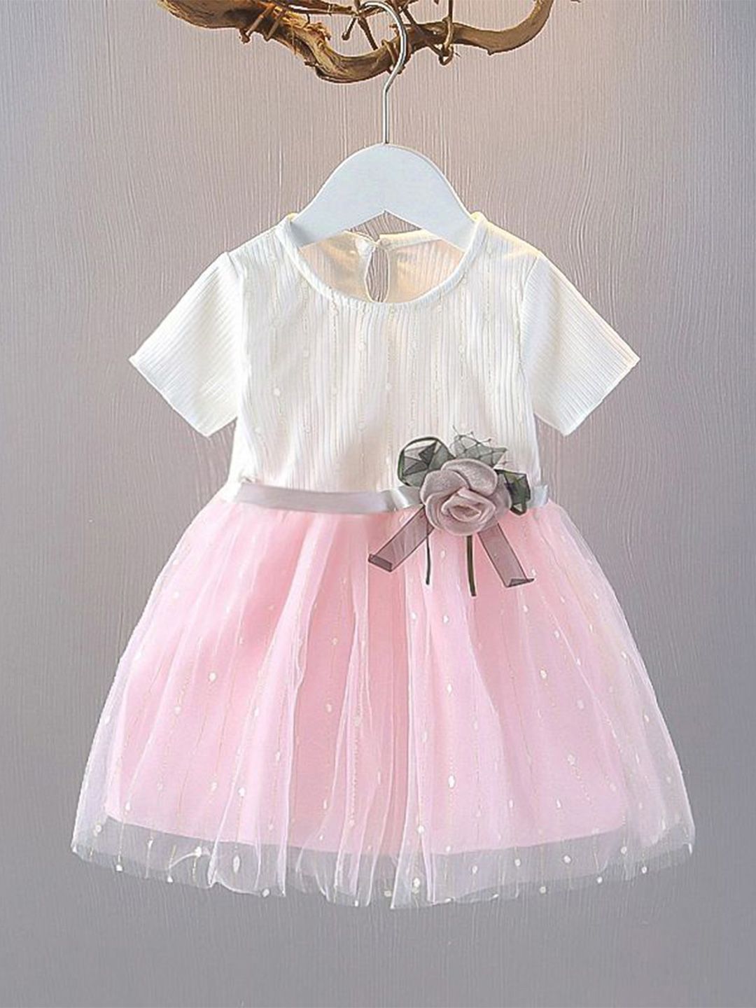 YK Applique Fit & Flare Dress-picture-56