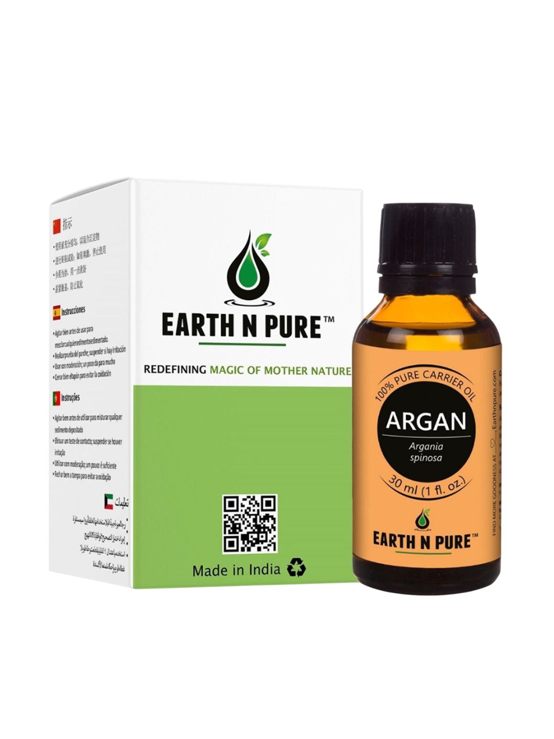 EARTH N PURE 100% Pure Hair Growth Argan Carrier Oil - 30 ml-picture-14