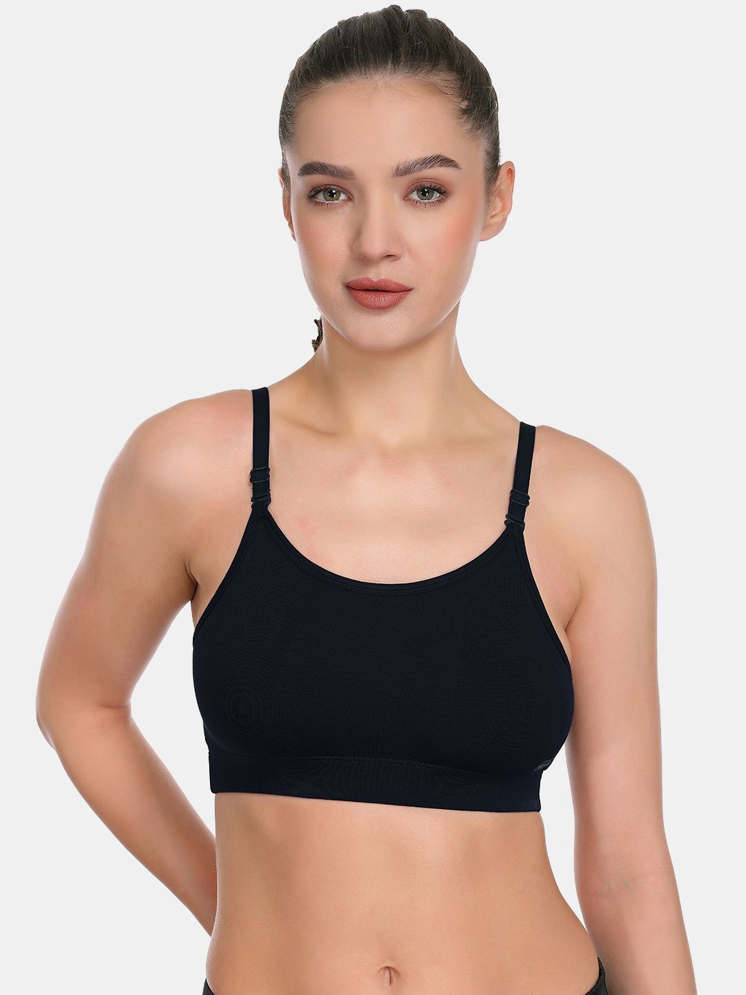 SKDREAMS Full Coverage Wireless & Non Padded Seamless Sports Bra-picture-30