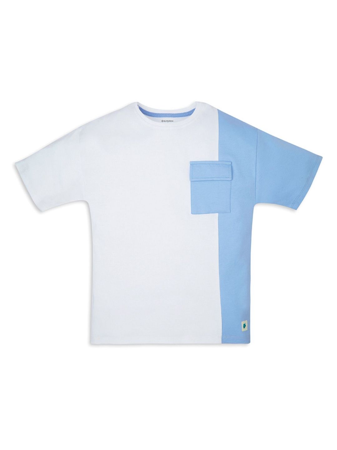 My Milestones Boys Colourblocked Round Neck Cotton T-shirt-picture-34