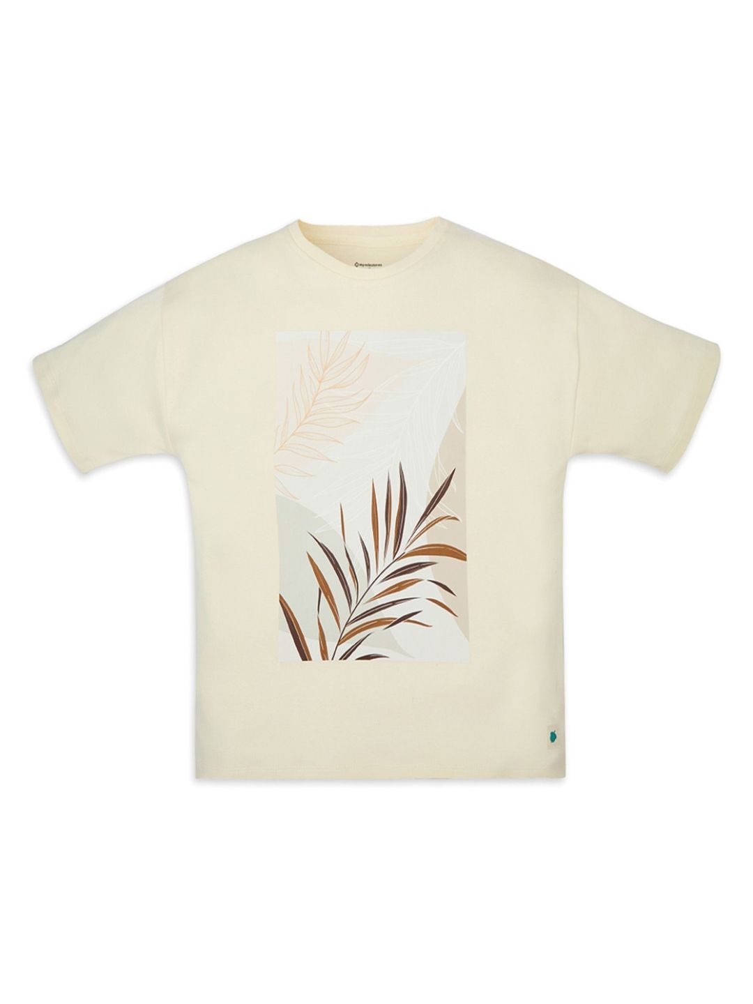 My Milestones Boys Floral Printed Round Neck Cotton T-shirt-picture-35