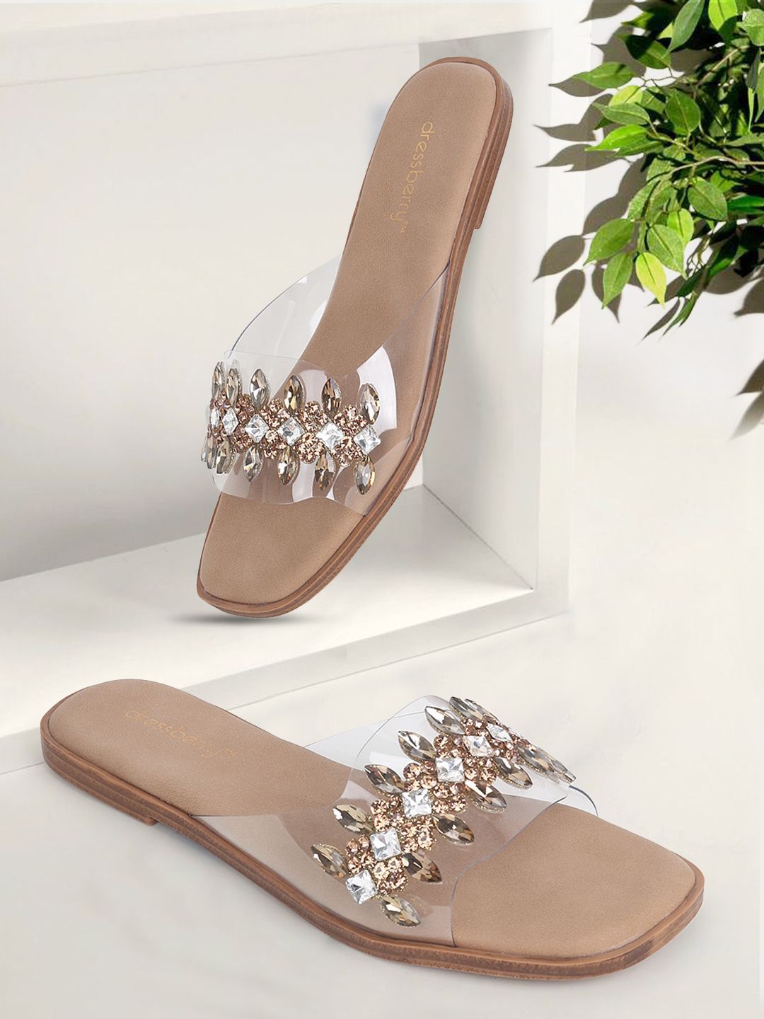 DressBerry Women Embellished Open Toe Flats-picture-16