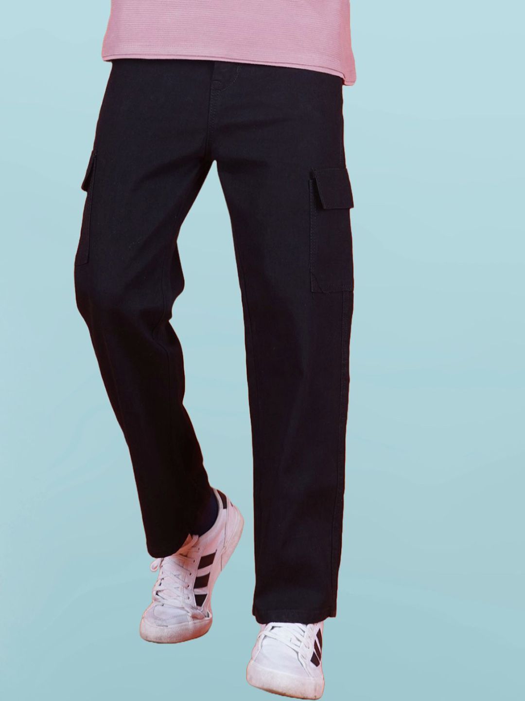 Metronaut Men Classic Relaxed Fit Mid Rise Clean Look Jeans-picture-15