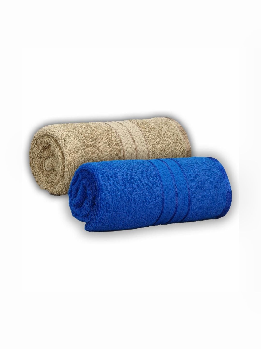 Dollar Blue & Green 2 Pieces Cotton 600 GSM Bath Towel-picture-17