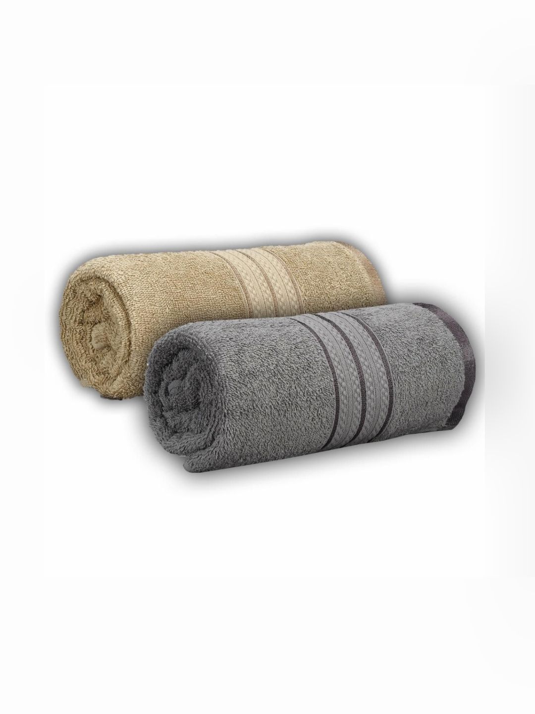 Dollar Green & Olive Green 2 Pieces Cotton 600 GSM Bath Towel-picture-36