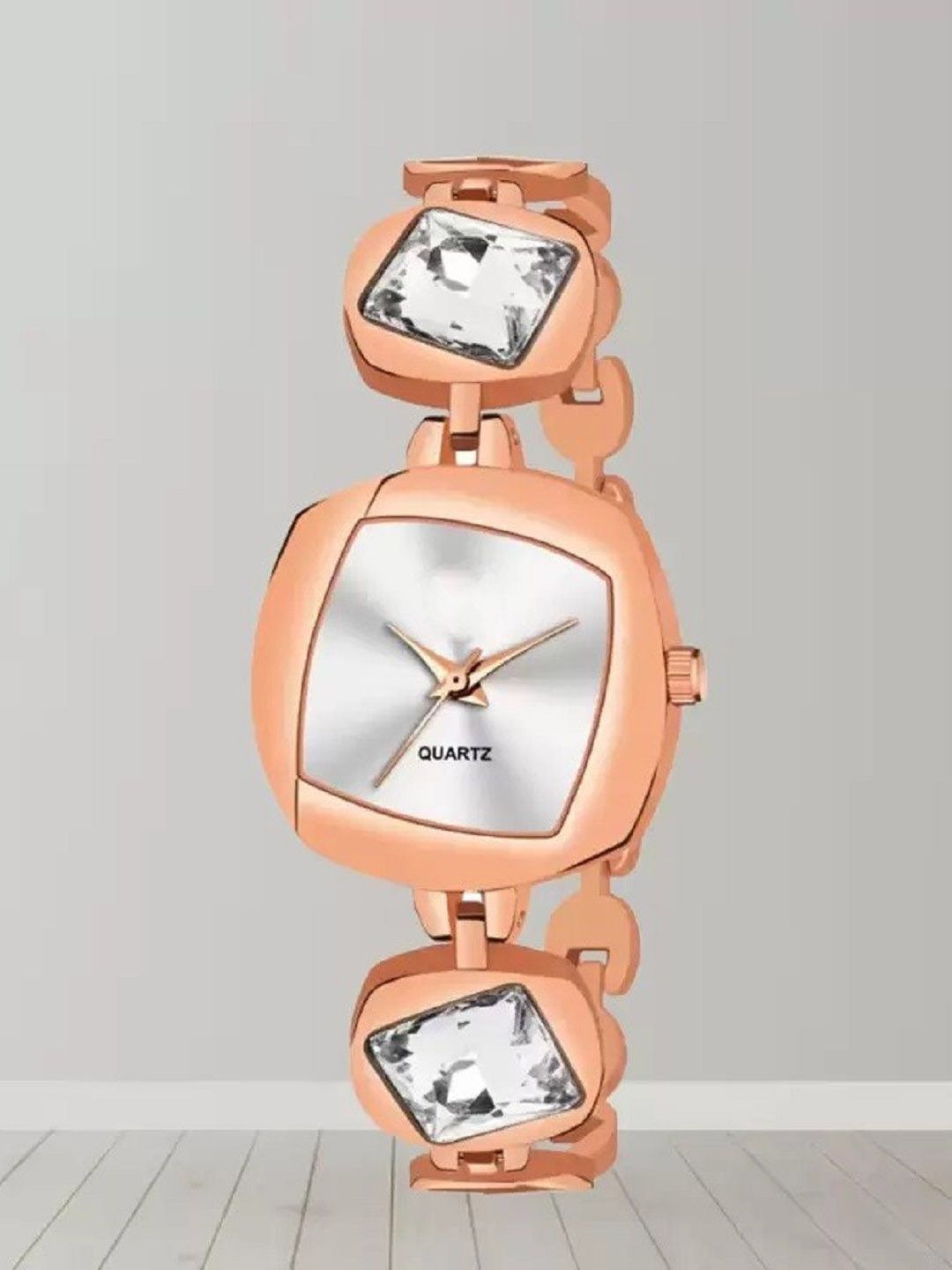 SZN Women Dial & Stainless Steel Wrap Around Straps Analogue Watch Copper Pari-image-11