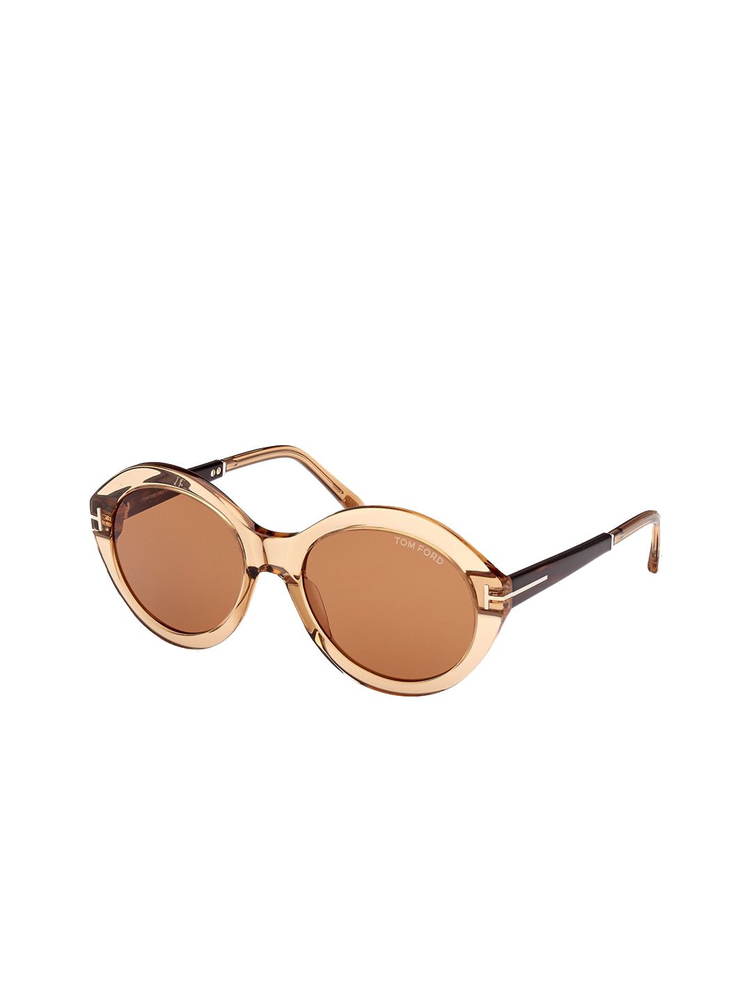 Tom Ford Men Round Sunglasses with UV Protected Lens FT1088 55 45E-Yellow-image-20