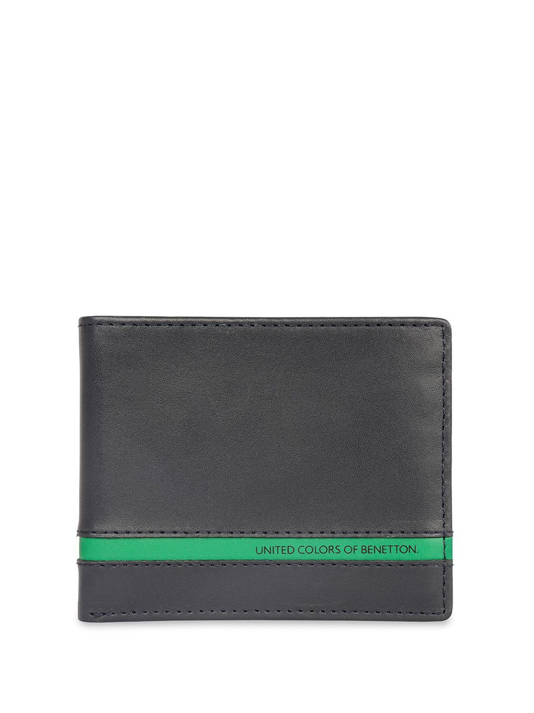 United Colors of Benetton Men Leather Two Fold Wallet-image-33