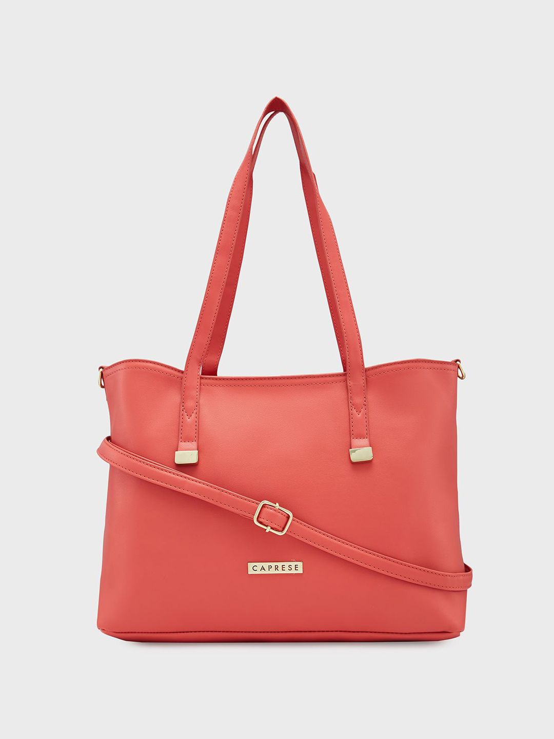 Caprese Women Solid Structured Leather Shoulder Bag-picture-17