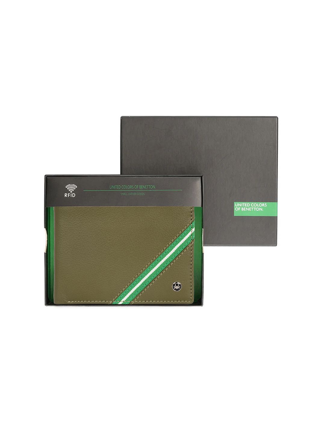 United Colors of Benetton Men Leather Two Fold Wallet-image-39