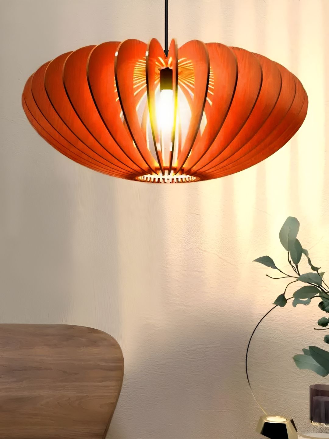 Homesake Brown & White Textured Ceiling Lamp-picture-36