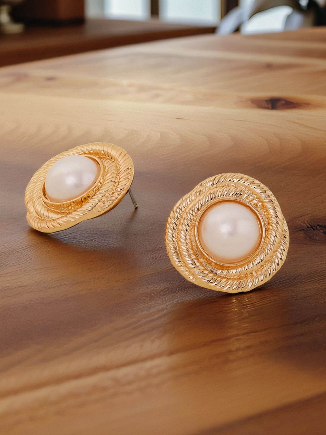 Accessorize Patsy Pearls Beaded Circular Shaped Studs-picture-22