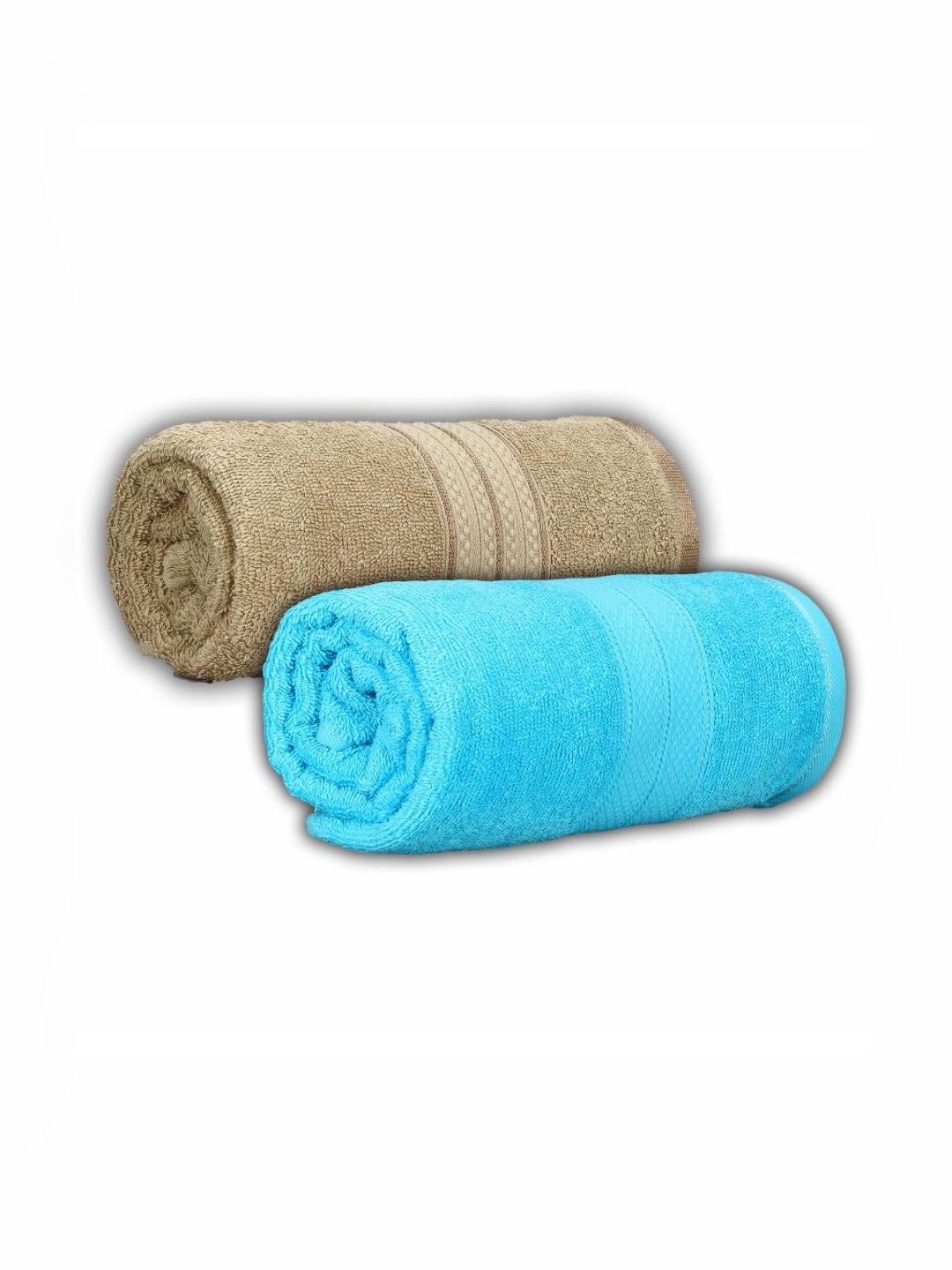 Dollar Green & Blue 2 Pieces Cotton 600 GSM Bath Towel-picture-37