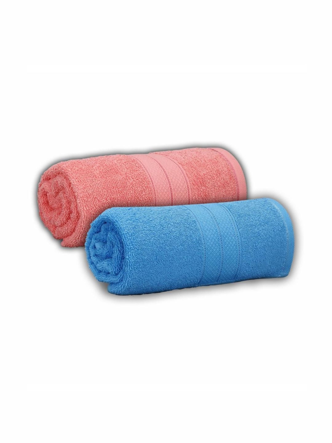 Dollar Pink & Blue 2 Pieces Cotton 600 GSM Bath Towel-picture-11