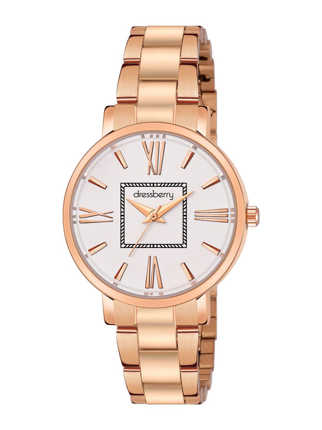 Dressberry Women Round Dial Bracelet Style Strap Analogue Watches Gift Set-picture-23