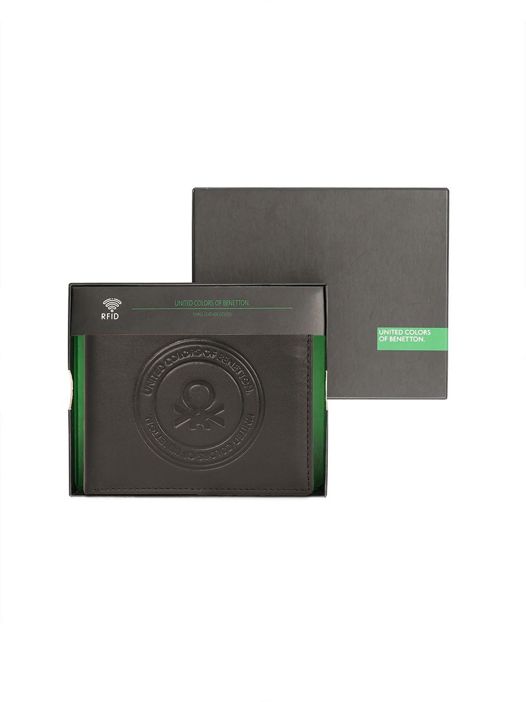 United Colors of Benetton Men Leather Two Fold RFID Protected Wallet-image-37