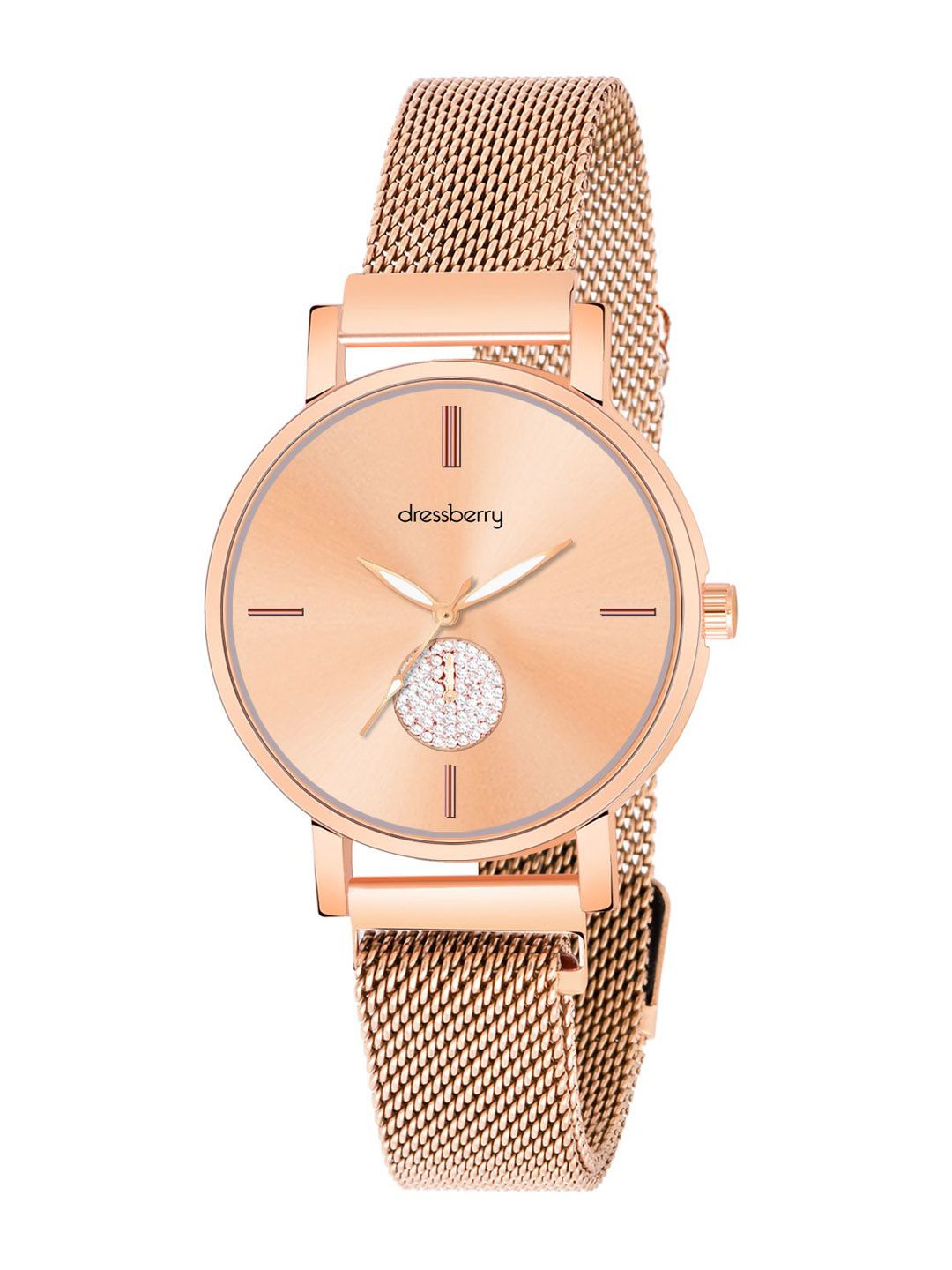 Dressberry Women Round Dial Bracelet Style Analogue Watches Gift Set-picture-29