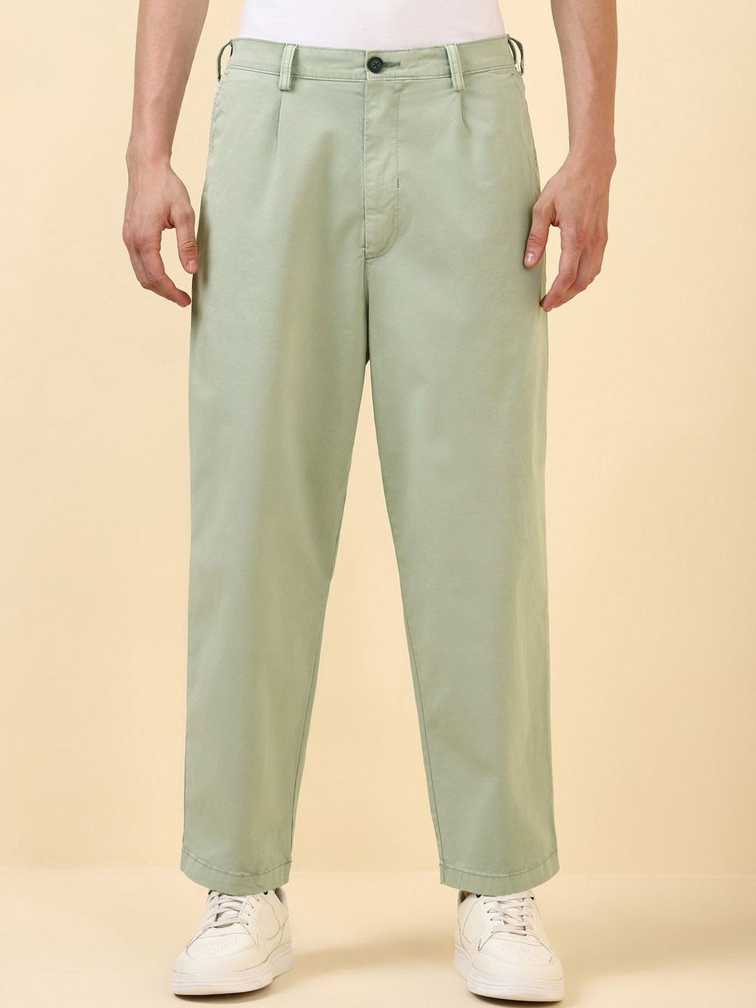 Allen Solly Men Pleated Trousers-image-35