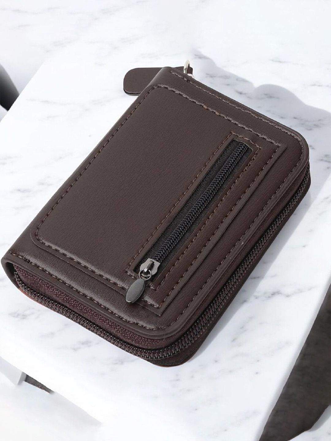 SZN Men Zip Detail Leather Card Holder-picture-40