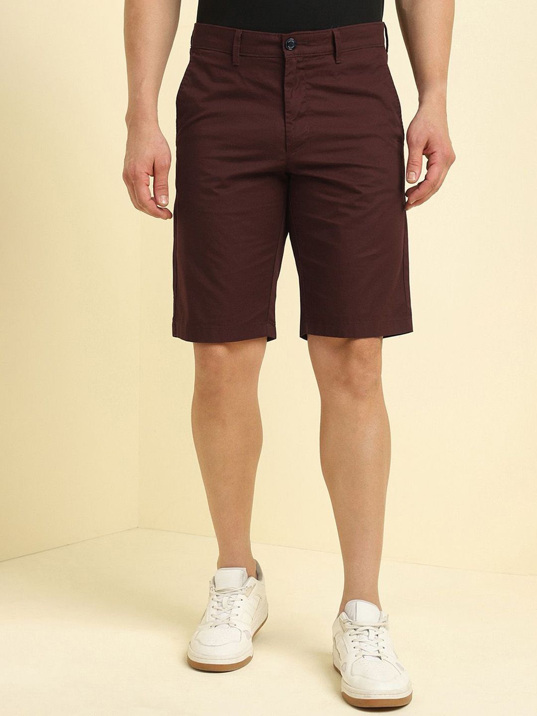 Allen Solly Men Cotton Slim Fit Shorts-picture-16