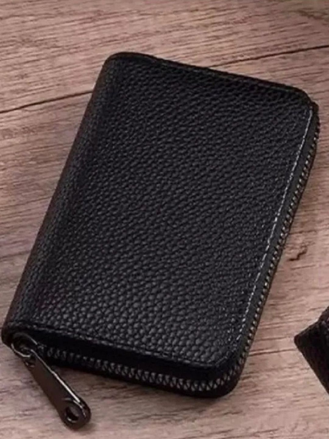 SZN Men Zip Detail Leather Card Holder With RFID Feature-picture-32