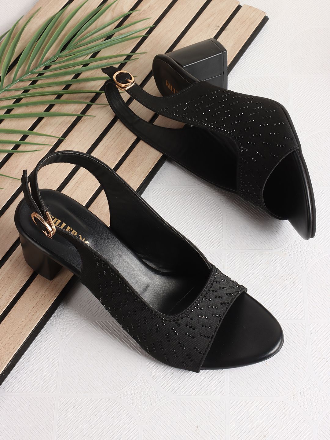 Killer Women Embellished Block Sandals-picture-41
