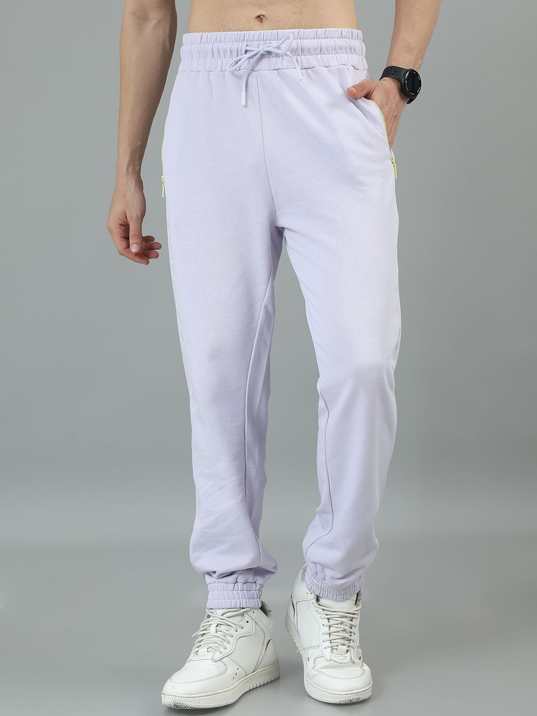ANML Men Cotton Mid-Rise Joggers-image-29