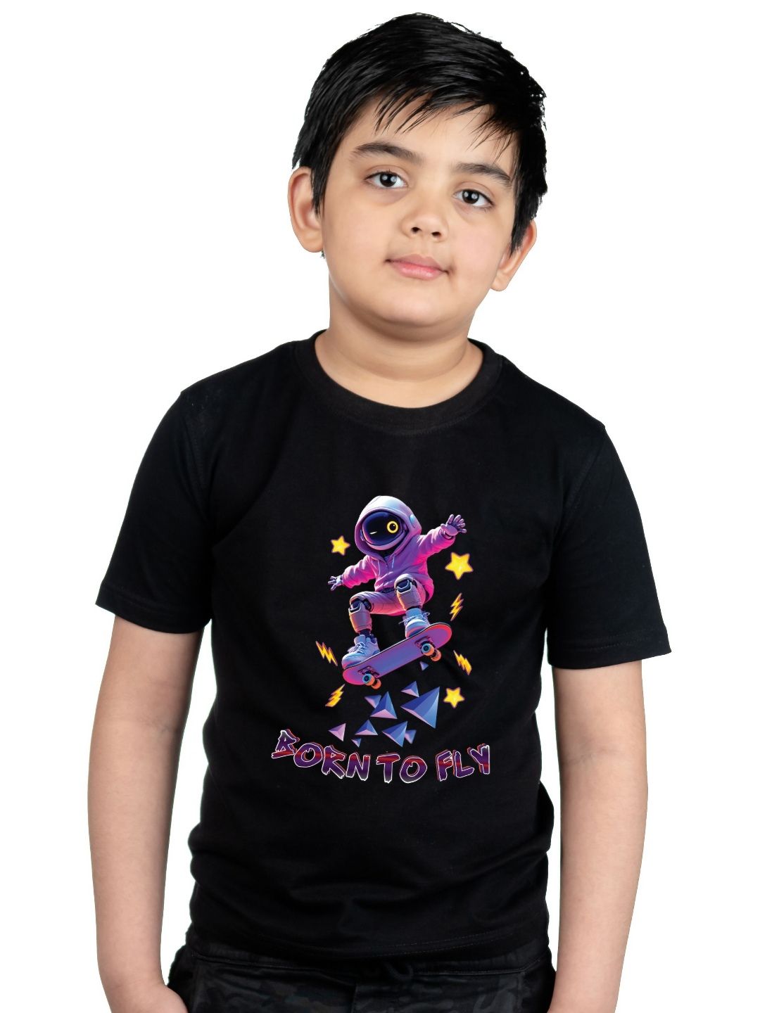 Chombooka Kids Typography Printed Pockets T-shirt-picture-12