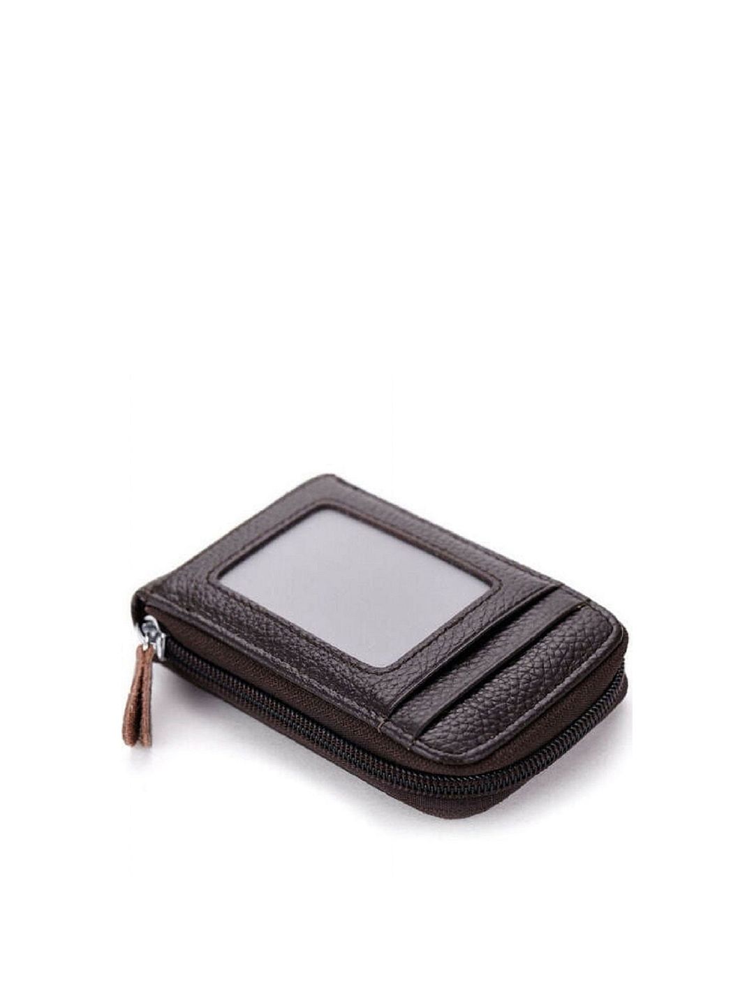 SZN Men Textured Zip Detail Leather Card Holder-picture-29