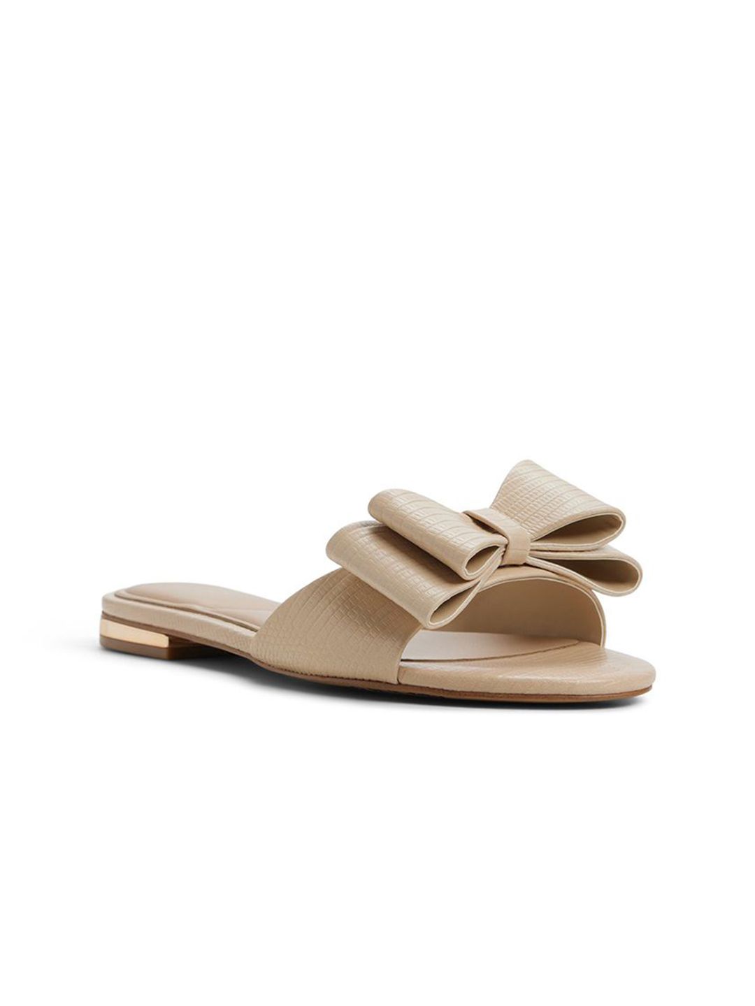 ALDO Women Textured Open Toe Flats with Bows-picture-20